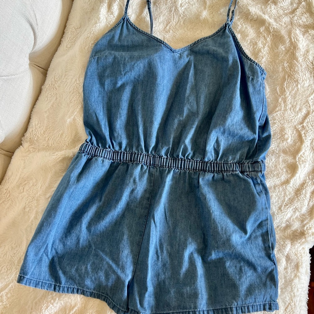Forever 21 short Jean romper